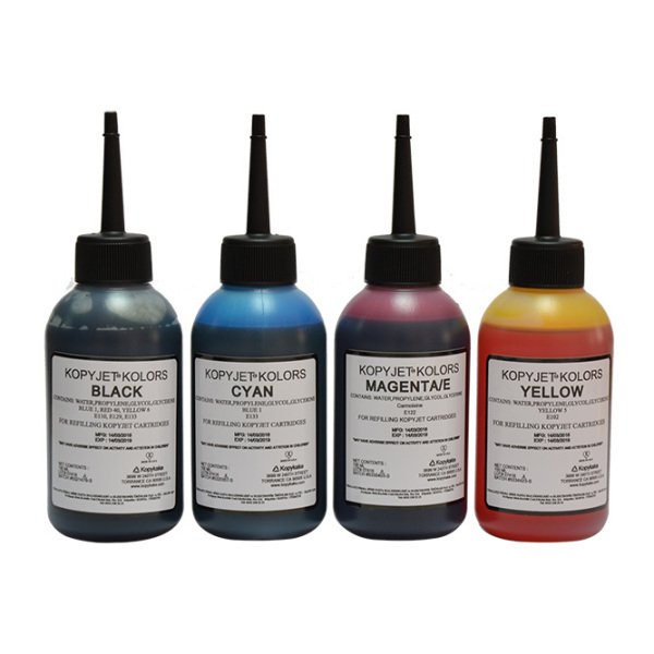 KOPYJET KOLORS SİYAH BK GIDA MÜREKKEBİ 80 ml (Epson-Canon Tanklı Yazıcı İçin)