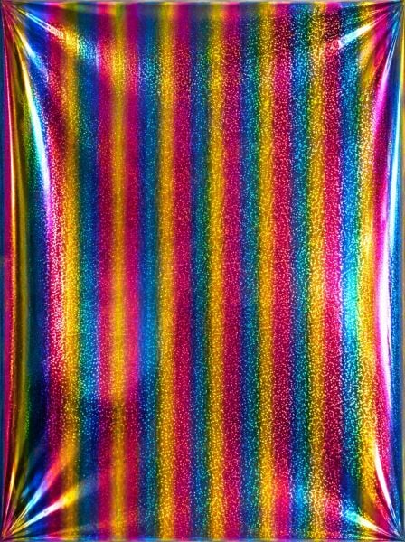 Goprint Pet Hologram Serisi Iron-On Rainbow with Dot HTV – Isı Transfer Vinili 25x30.5 cm