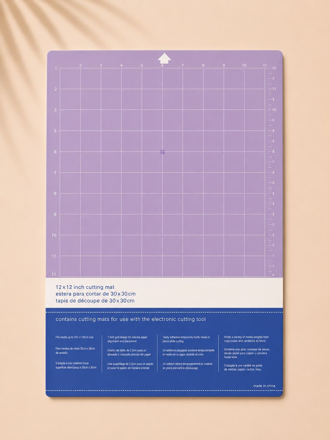 Goprint® StrongGrip Kesim Matı – Silhouette Cameo Uyumlu | 12 × 12'' Purple