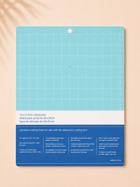 Goprint® LightGrip Kesim Matı – Silhouette Cameo Uyumlu | 12 × 12'' Light Blue
