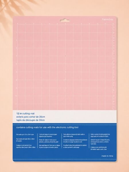 Goprint® FabricGrip Kesim Matı – Silhouette Cameo Uyumlu | 12 × 24'' Pink