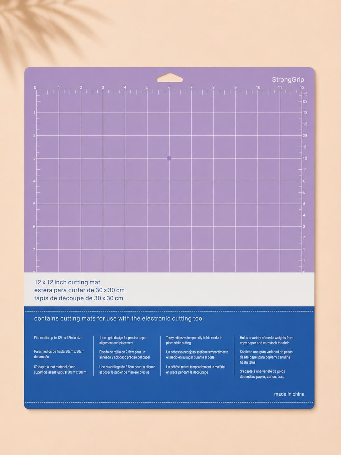 Goprint® StrongGrip Kesim Matı – Cricut Maker & Explore Uyumlu | 12 × 12'' Purple