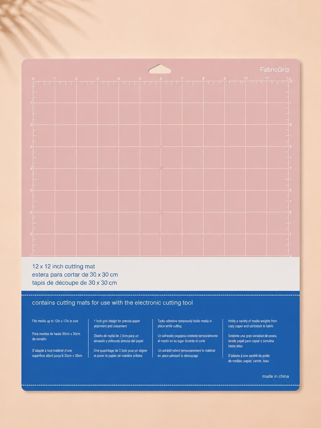 Goprint® FabricGrip Kesim Matı – Cricut Maker & Explore Uyumlu | 12 × 12'' Pink