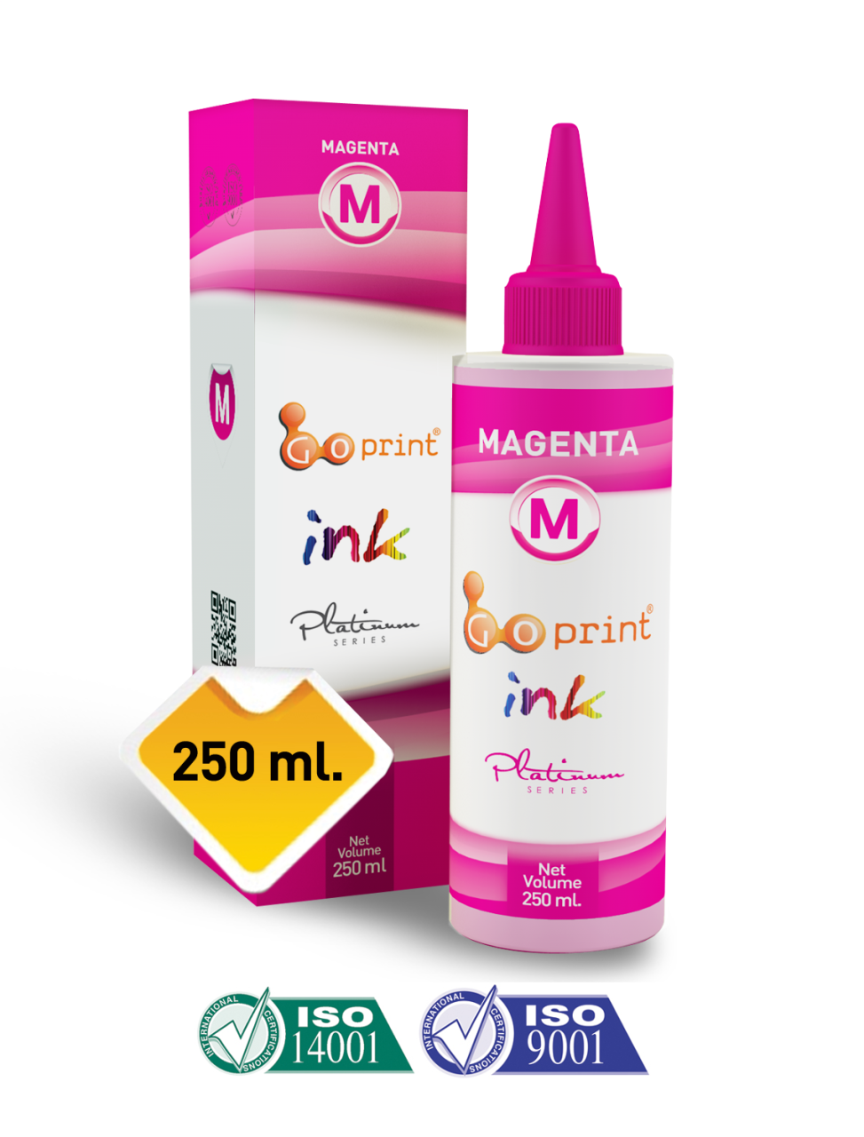 Süblimasyon Eco Mürekkebi Kırmızı (Magenta) / Transfer Baskı Mürekkebi - 250 ml