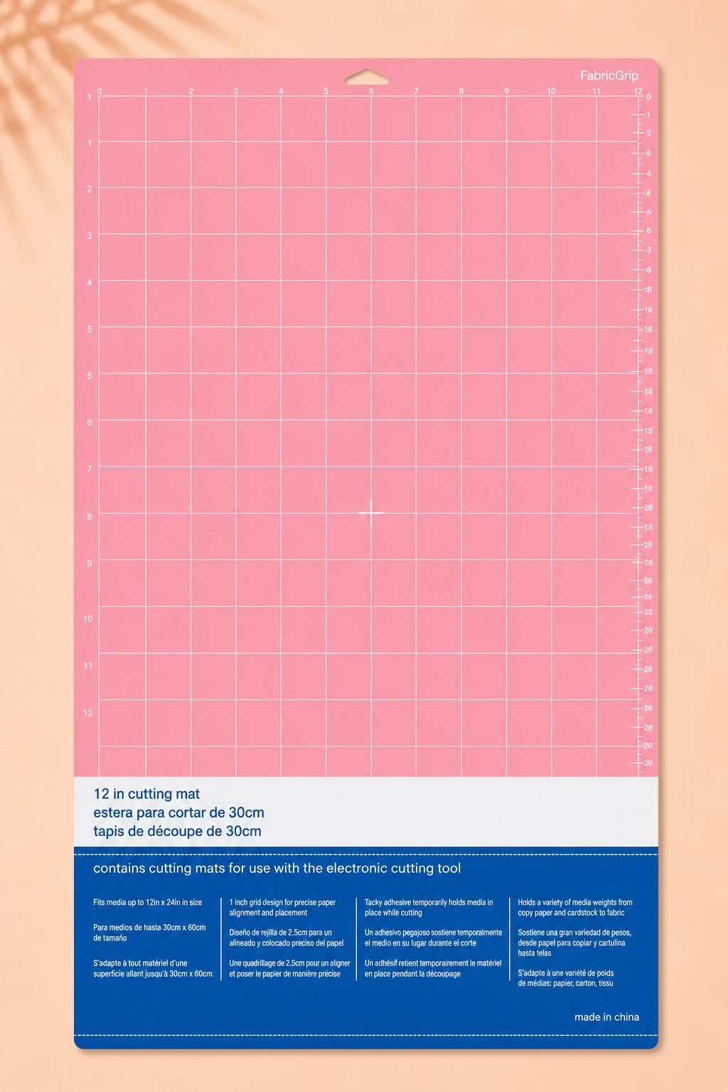 Goprint® FabricGrip Kesim Matı – Cricut Maker & Explore Uyumlu | 12 × 24'' Pink