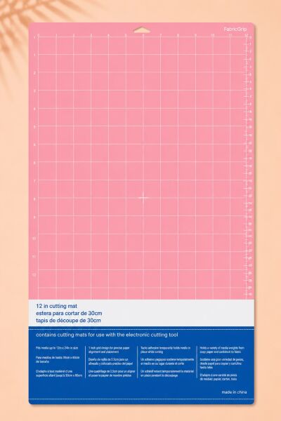 Goprint® FabricGrip Kesim Matı – Cricut Maker & Explore Uyumlu | 12 × 24'' Pink