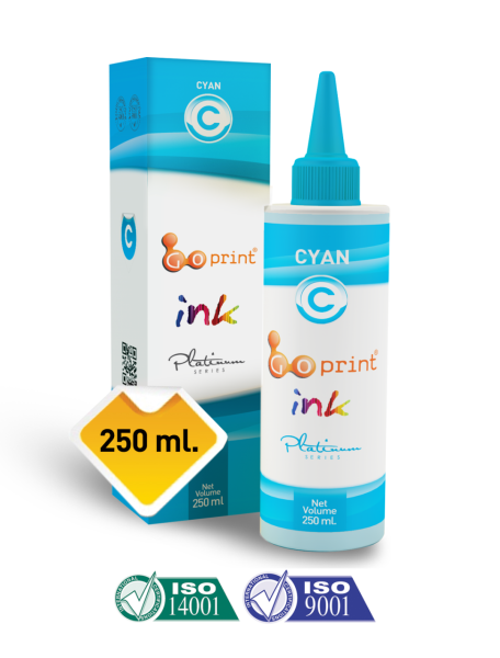 Süblimasyon Eco Mürekkebi Mavi (Cyan) / Transfer Baskı Mürekkebi - 250 ml