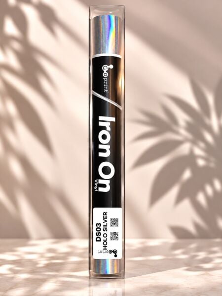 Goprint Foil Serisi Iron-On Holo Silver HTV – Isı Transfer Vinili 25 cm x 1.52 metre