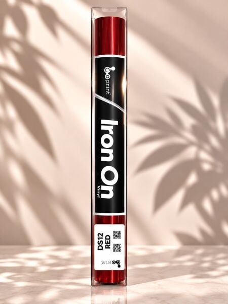 Goprint Foil Serisi Iron-On Red HTV – Isı Transfer Vinili 25 cm x 1.52 metre