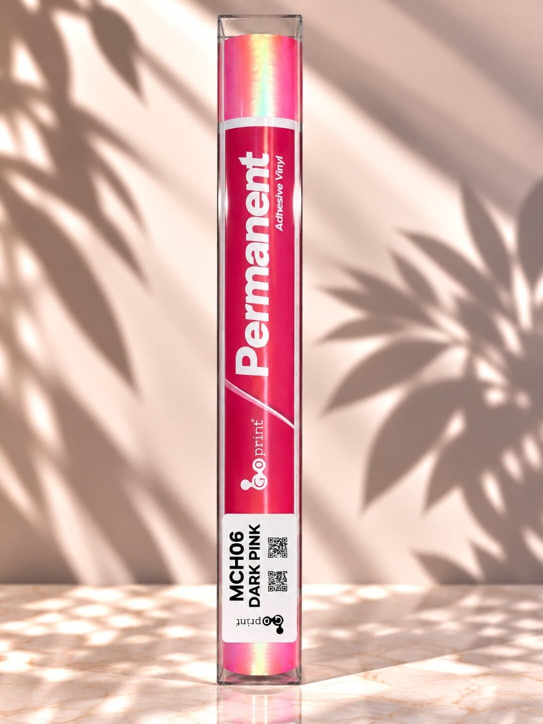 Goprint Matte Color Holographic Serisi Yapışkanlı Vinil Dark Pink 25 cm x 1.52 metre