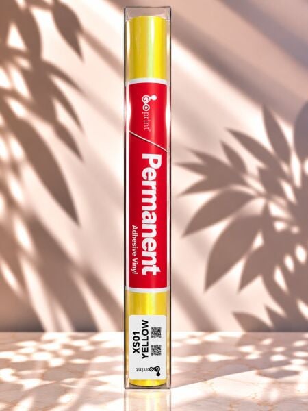 Goprint Fine Sand Serisi Yapışkanlı Vinil Yellow 30.5 cm x 1.52 metre