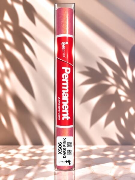 Goprint Fine Sand Serisi Yapışkanlı Vinil Dark Pink 30.5 cm x 1.52 metre