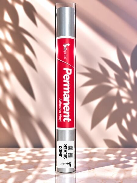 Goprint Metallic Serisi Yapışkanlı Vinil Silver 30.5 cm x 1.52 metre