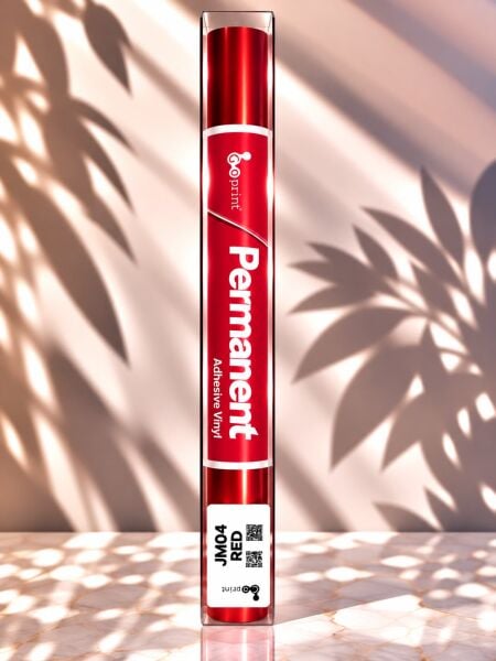 Goprint Metallic Serisi Yapışkanlı Vinil Red 30.5 cm x 1.52 metre
