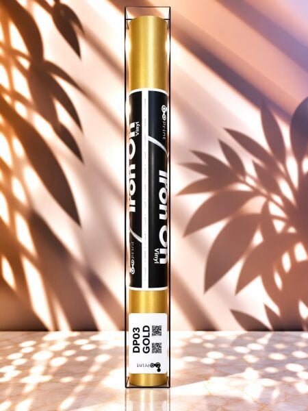 Goprint PU Micro-Elastic Serisi Iron-On Gold HTV – Isı Transfer Vinili 30.5 cm x 1.52 metre