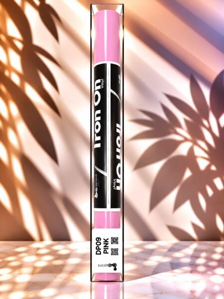 Goprint PU Micro-Elastic Serisi Iron-On Pink HTV – Isı Transfer Vinili 30.5 cm x 1.52 metre