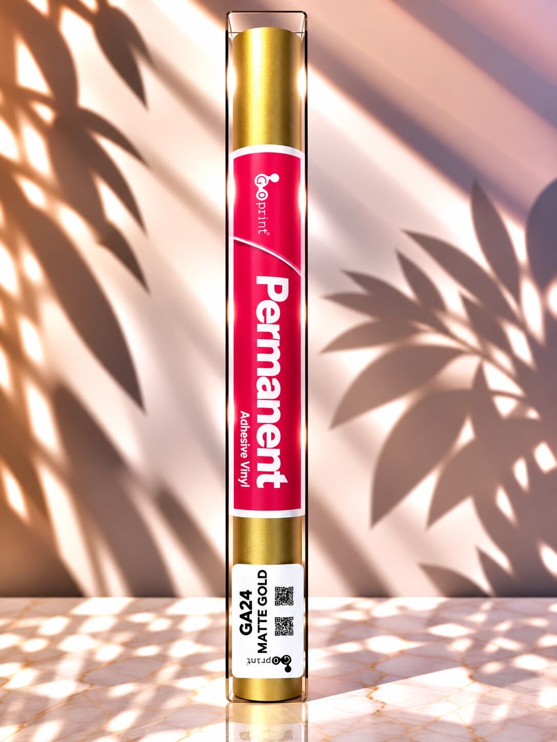 Goprint Solid Serisi Yapışkanlı Vinil Matte Gold 30.5 cm x 1.52 metre