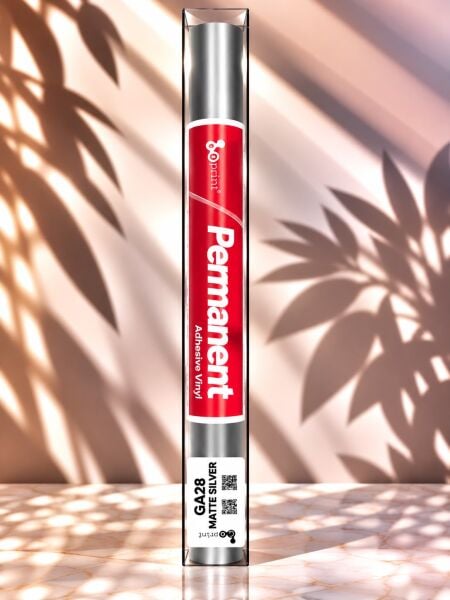 Goprint Solid Serisi Yapışkanlı Vinil Matte Silver 30.5 cm x 1.52 metre