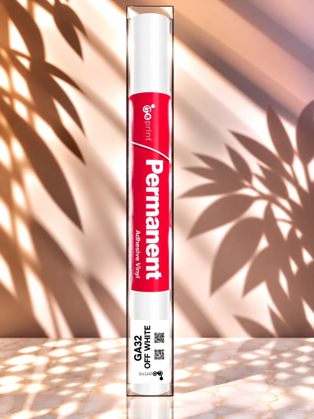 Goprint Solid Serisi Yapışkanlı Vinil Off White 30.5 cm x 1.52 metre