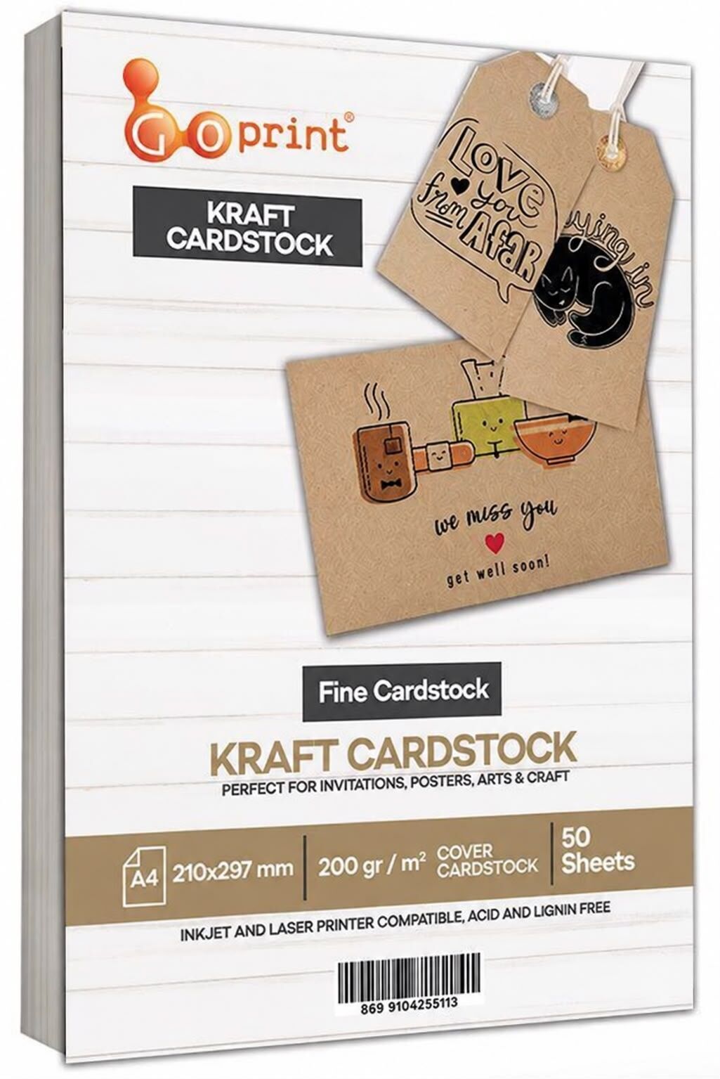 Goprint Çift Taraflı Kraft Fotoğraf Kağıdı 200gr A4 50 yaprak