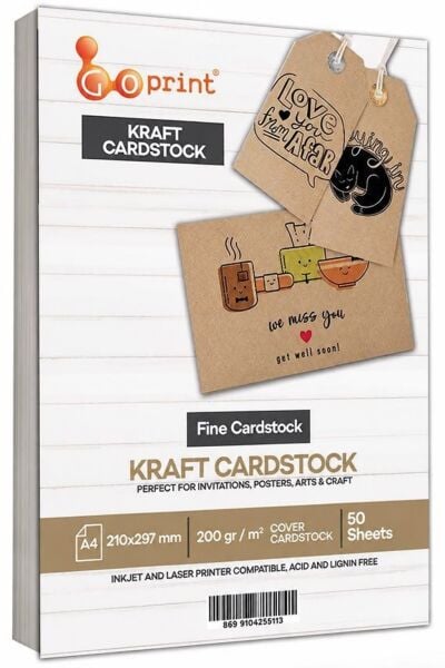 Goprint Çift Taraflı Kraft Fotoğraf Kağıdı 200gr A4 50 yaprak