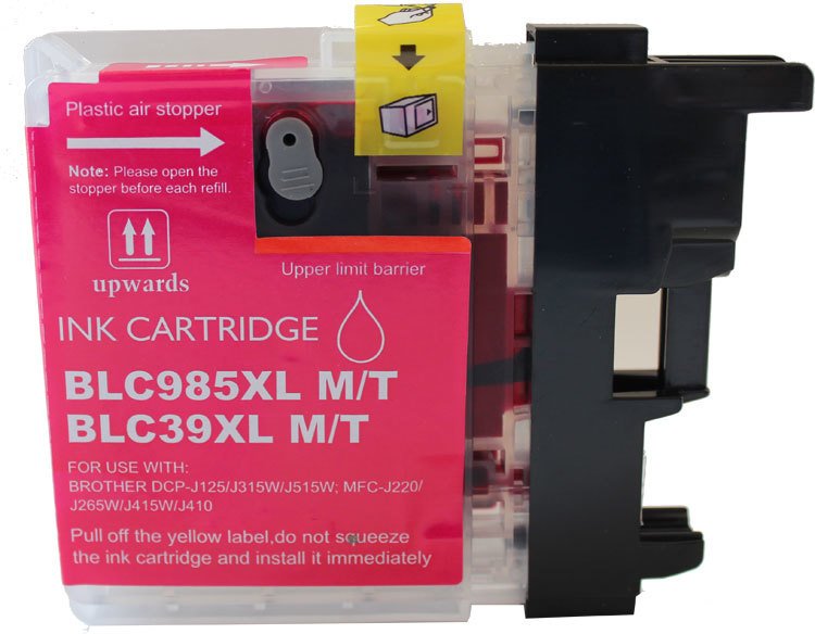 Brother LC 39 XL Kırmızı (Magenta) Uyumlu Kolay Dolum Kartuşu (Patenli Model - 19 ml Kapasiteli) DOLU