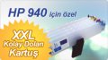 HP 940 XXL Serisi Uyumlu GOPRINT Kolay Dolum Kartuşu, Dolan Kartuş, Dolabilen Kartuş Seti - Pompalı ve Özel Standlı